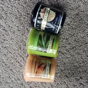 3 Yankee Candle votive lot3- mifmdsummer's night, under the palm and golden sand